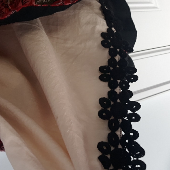 Anthro Mid Creation Skirt pleated Valentine's day! S M - Picture 10 of 13